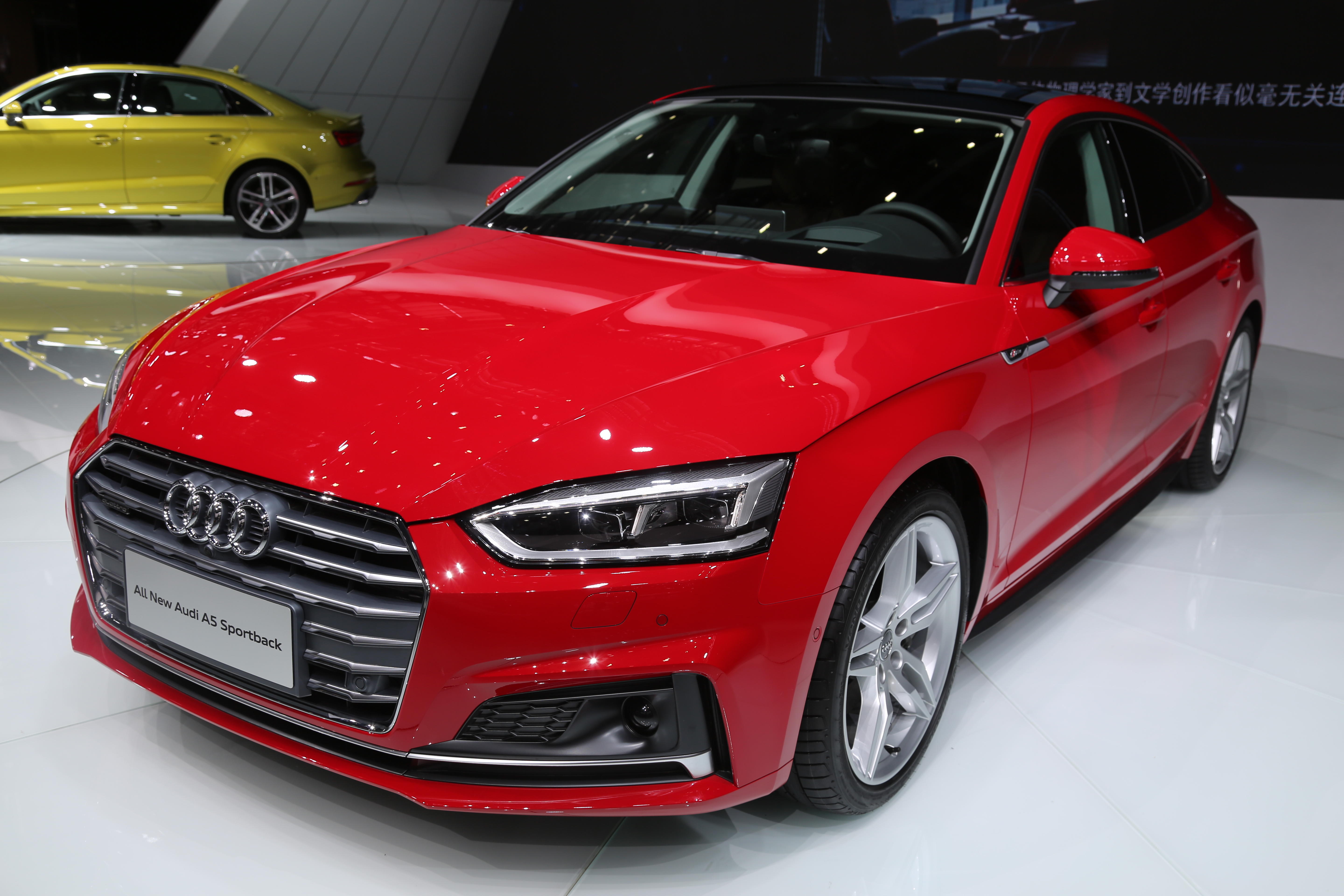 奥迪a5 sportback 四门轿跑,车展实拍!