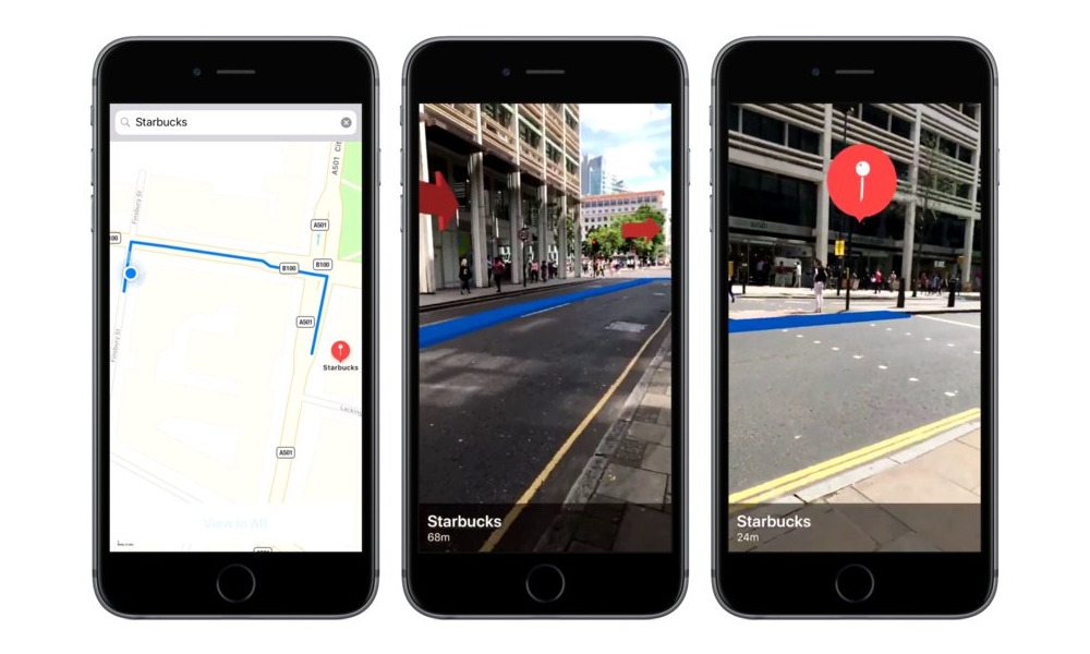 地图导航的应用苹果arkit依靠手机摄像头对环境进行扫描识别,结合slam