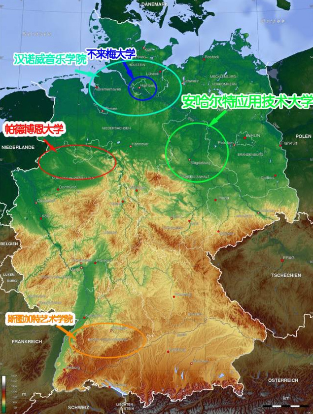 在德国外出时可别忘了带雨具哟~七月份平原低地平均温度为18°c,南方