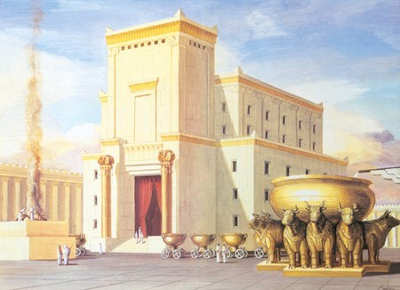 所罗门建圣殿铜柱图片图片