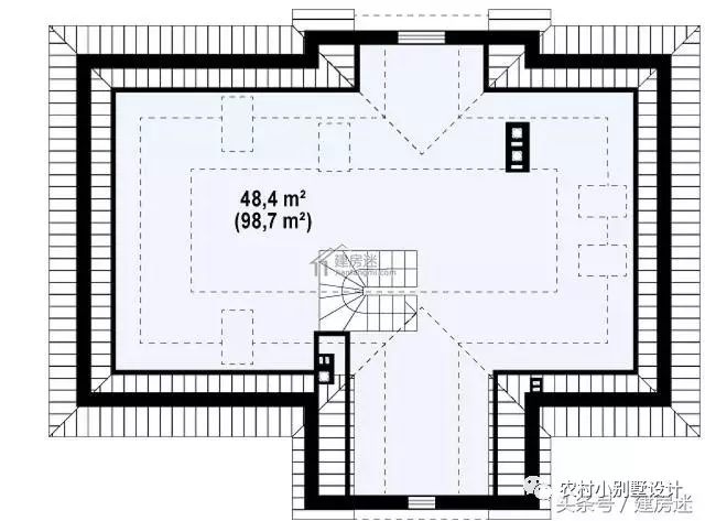 農村一層房屋設計圖15米x12米建築面積110平米