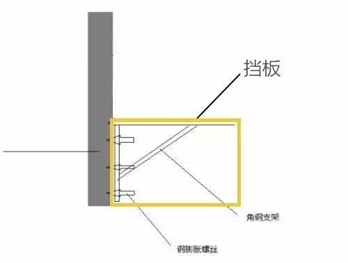 悬空书桌固定施工图图片