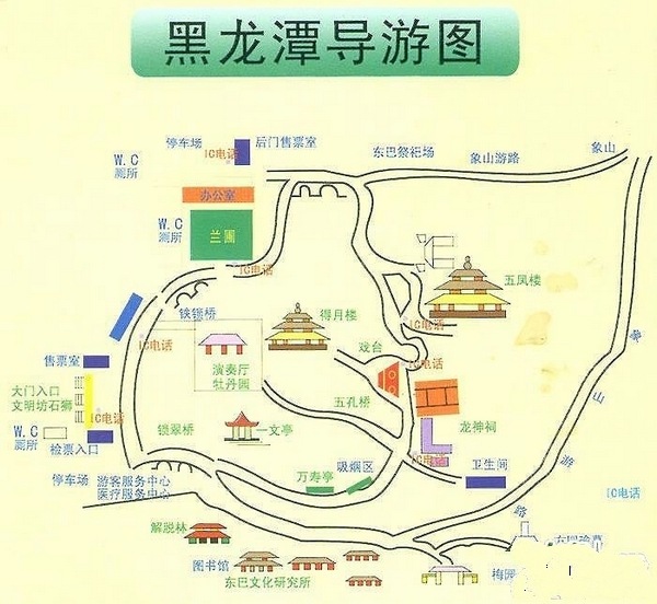 丽江旅游景点分布图图片