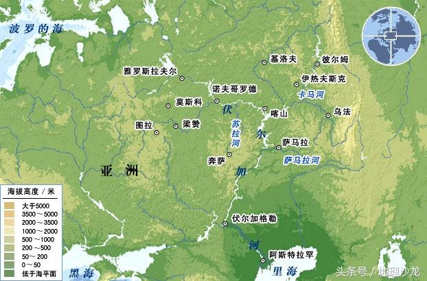 顿河流域地图图片