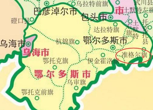 内蒙古薛家湾地图图片