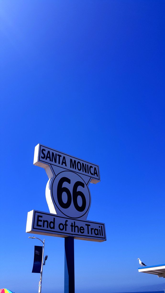 北美66号公路的终点圣莫妮卡海滩