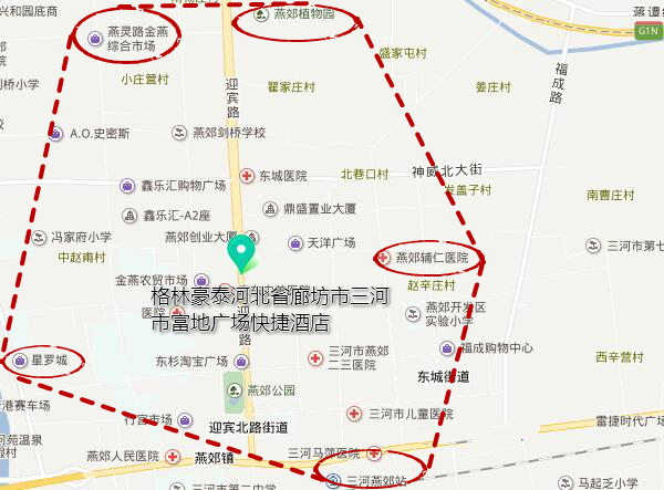 廊坊市三河市迎賓南路與神威南路交匯處,交通便利,駕車至三河燕郊站15