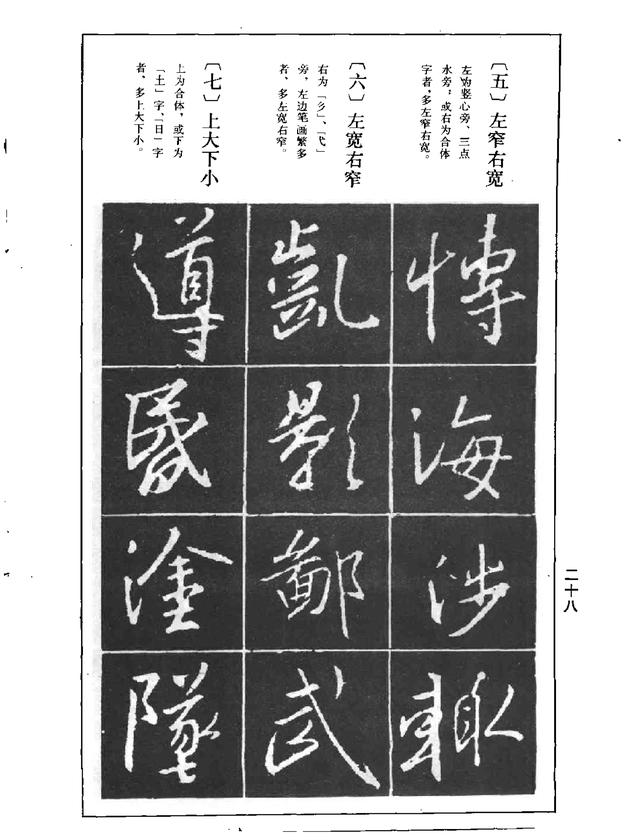 王羲之行书结构习字帖,94年高清版,爱不释手!