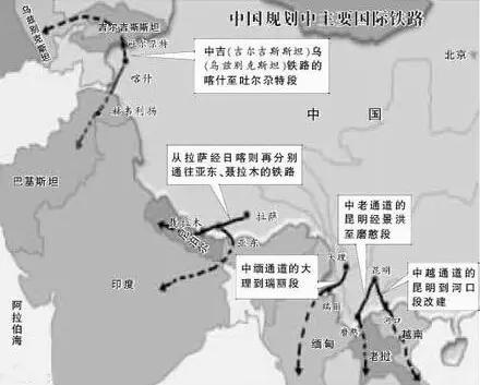 中国通往伊朗的铁路图图片