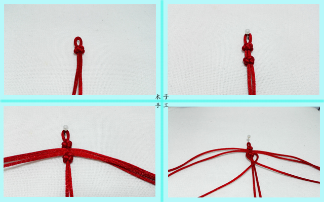 手工红绳编织, 赵丽颖同款红绳手链编法图解