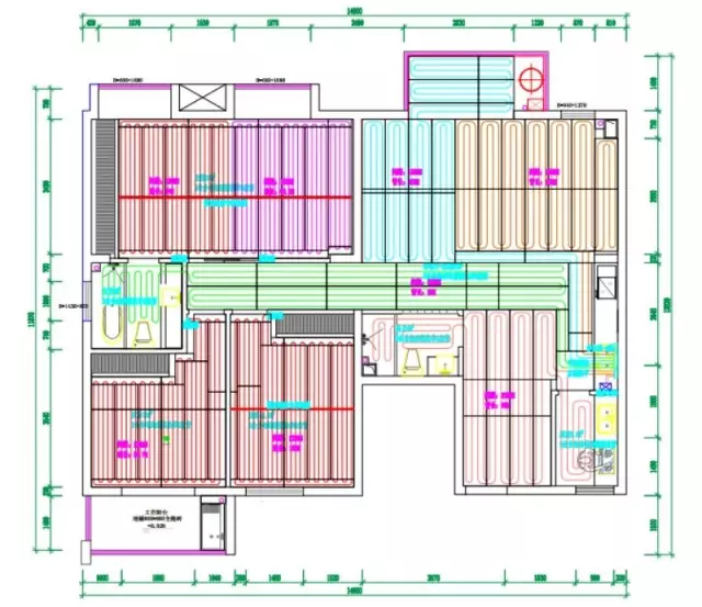 案例投稿┃干式地暖施工中的地砖,地板区过管工艺