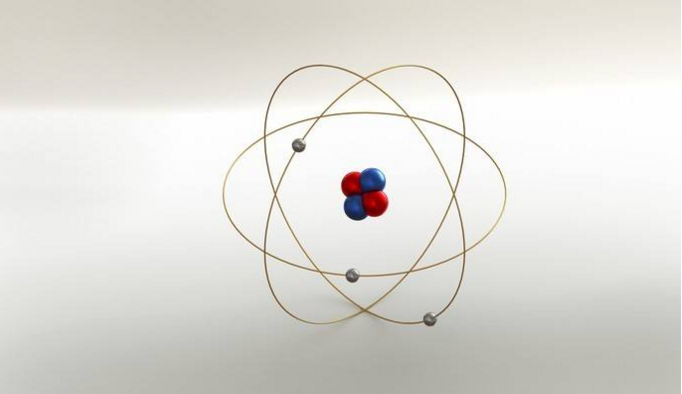 氦原子结构模型图图片