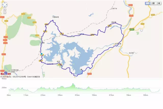 环密云水库骑行路线图片