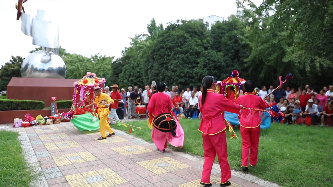 淮安花船表演图片