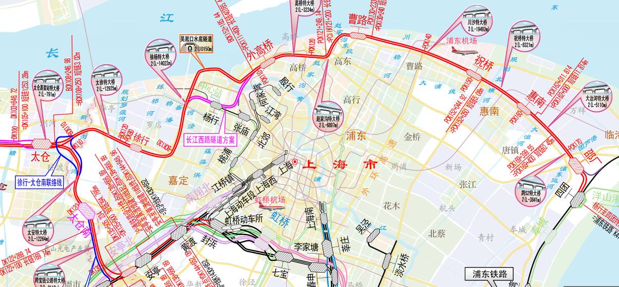 沪通铁路路线图(新版)图片