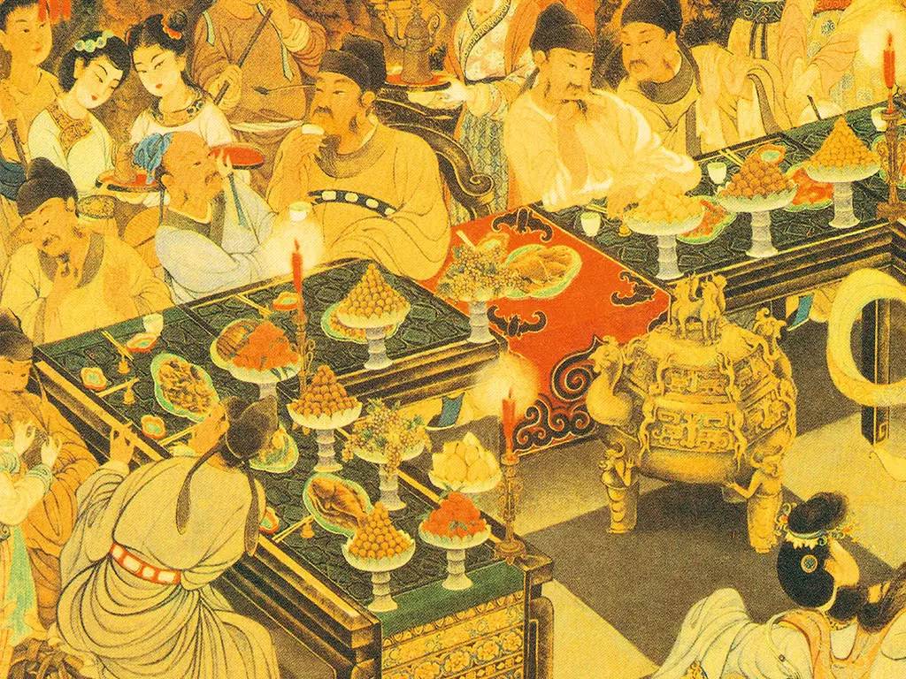古代皇帝宴会图片