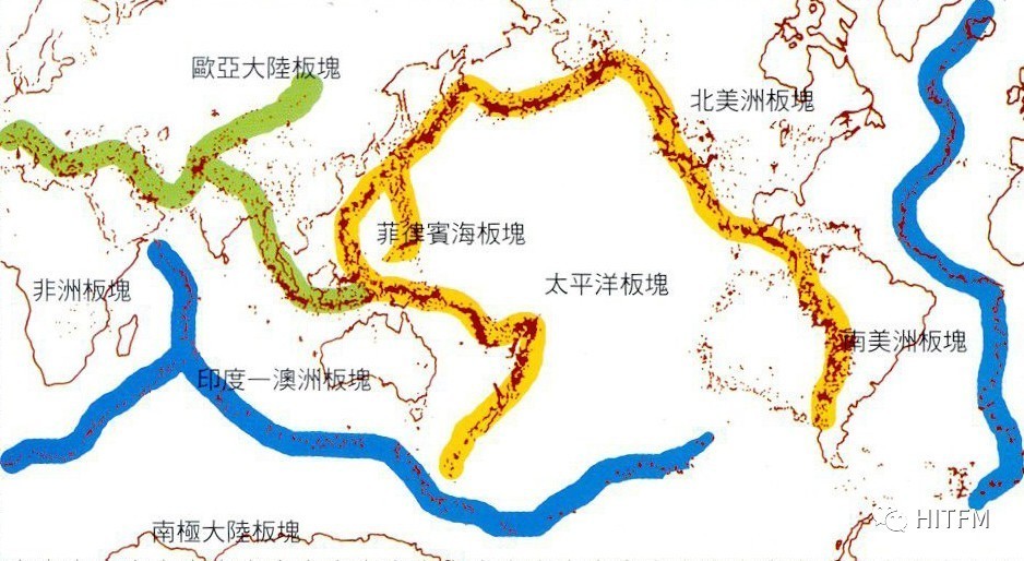 环太平洋地震带分布图片