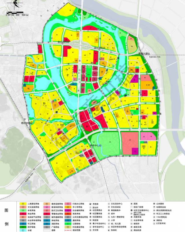 规划定位:惠州市中心区的重要组成部分,建设集居住,商业,生态公园为