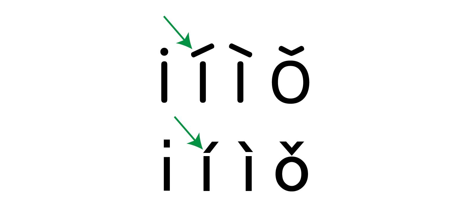 拼音排版示例:以拼音为主,字注音,拼式与主字居中对齐,正文疏排.