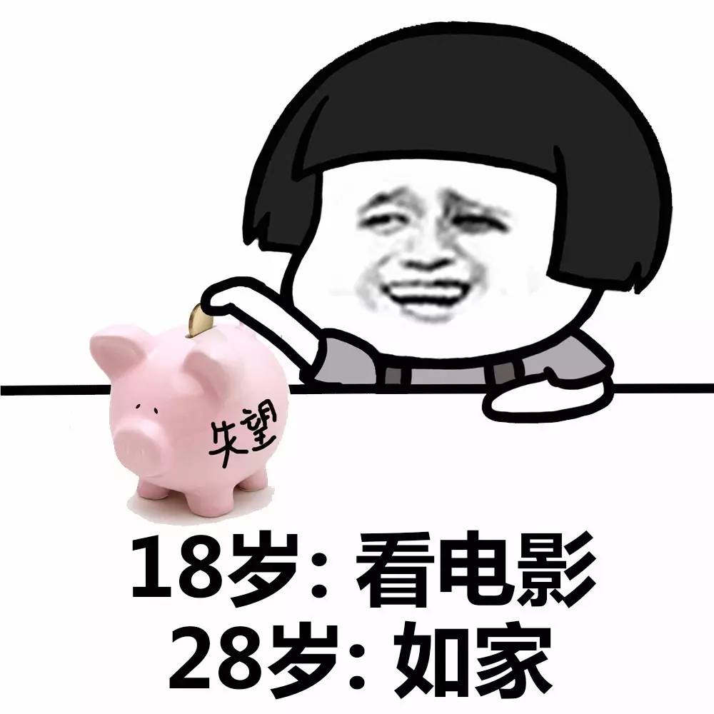 表情丨18歲的她和28歲的她動圖啊哈