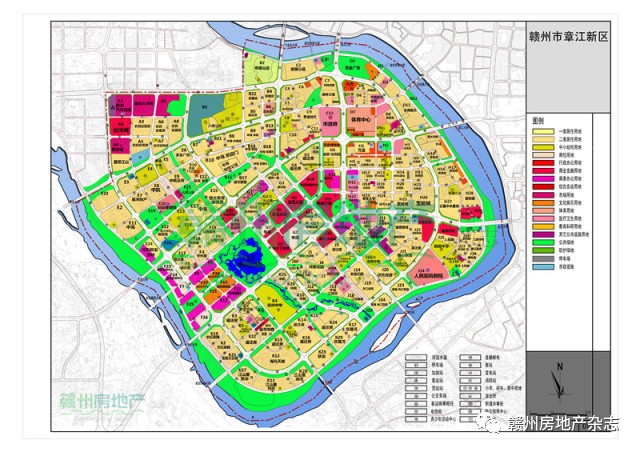 赣州中心城区规划图图片