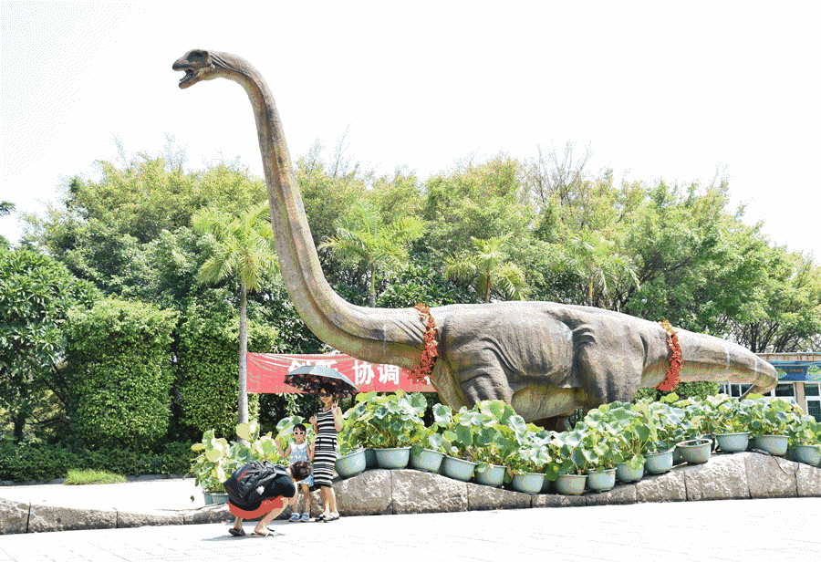 东莞龙湾湿地公园恐龙图片
