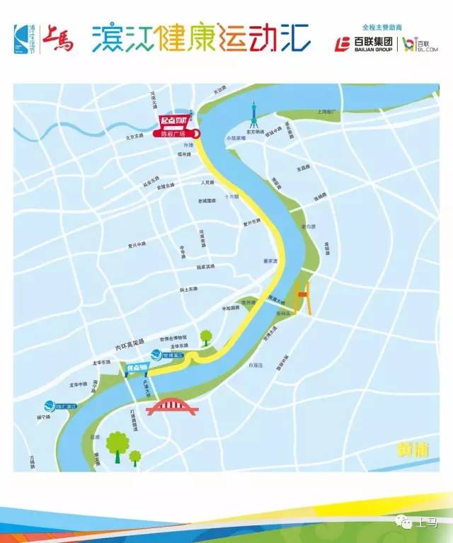 上海45km滨江步道地图图片