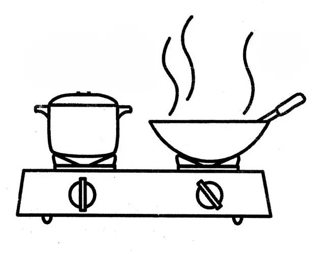 若同时使用燃气灶的两个灶台进行蒸煮炖等烹饪方式