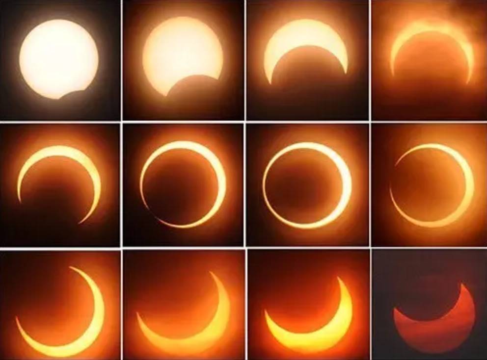 日食刚开始的图像图片