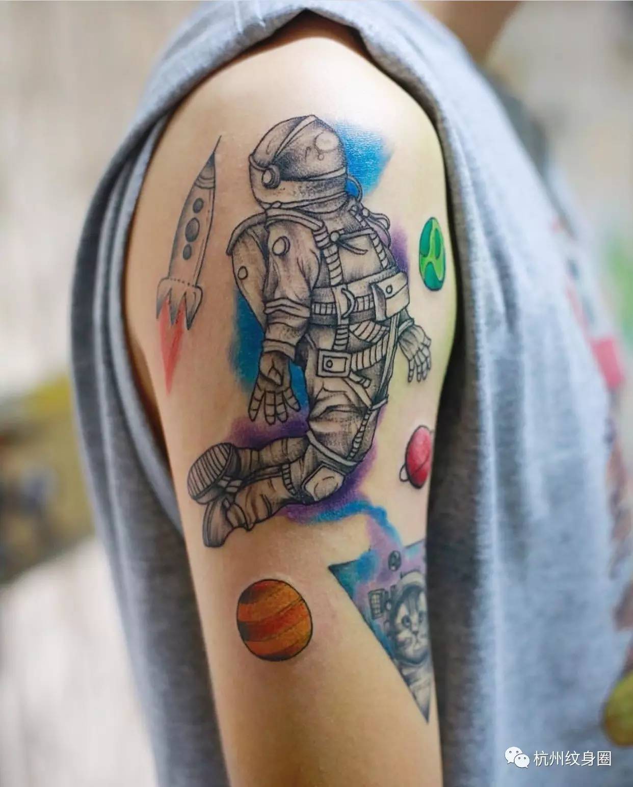 tattoo纹身素材宇航员