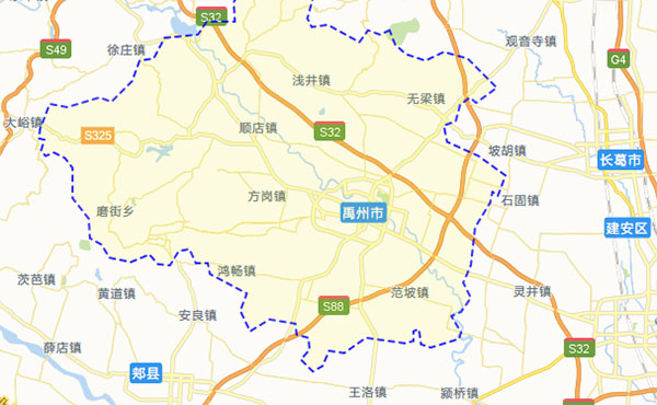 禹州乡镇分布图图片