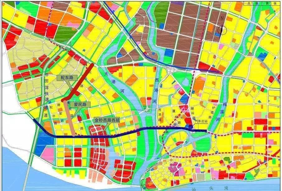 金砂西路西延规划图图片