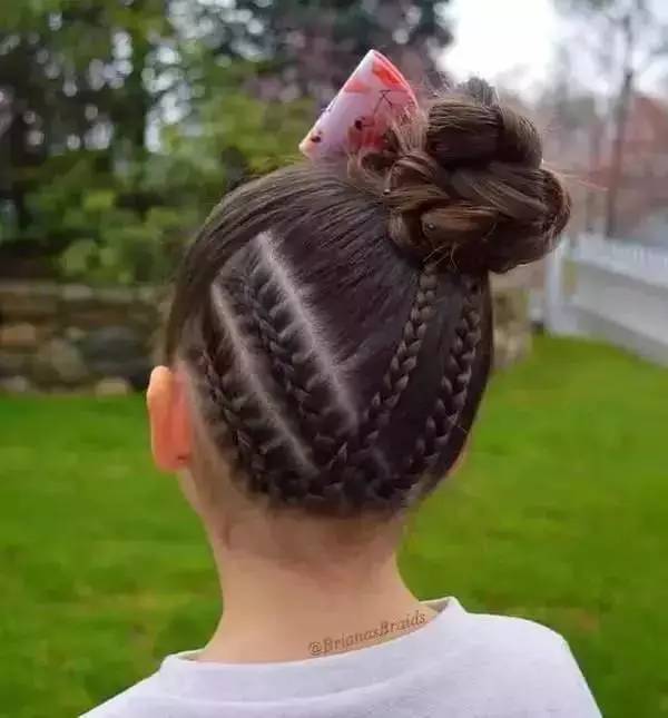 45款小女孩编发发型大全头顶都能编出花儿转给家长