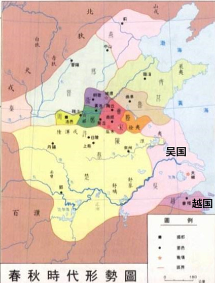 春秋地图吴国图片