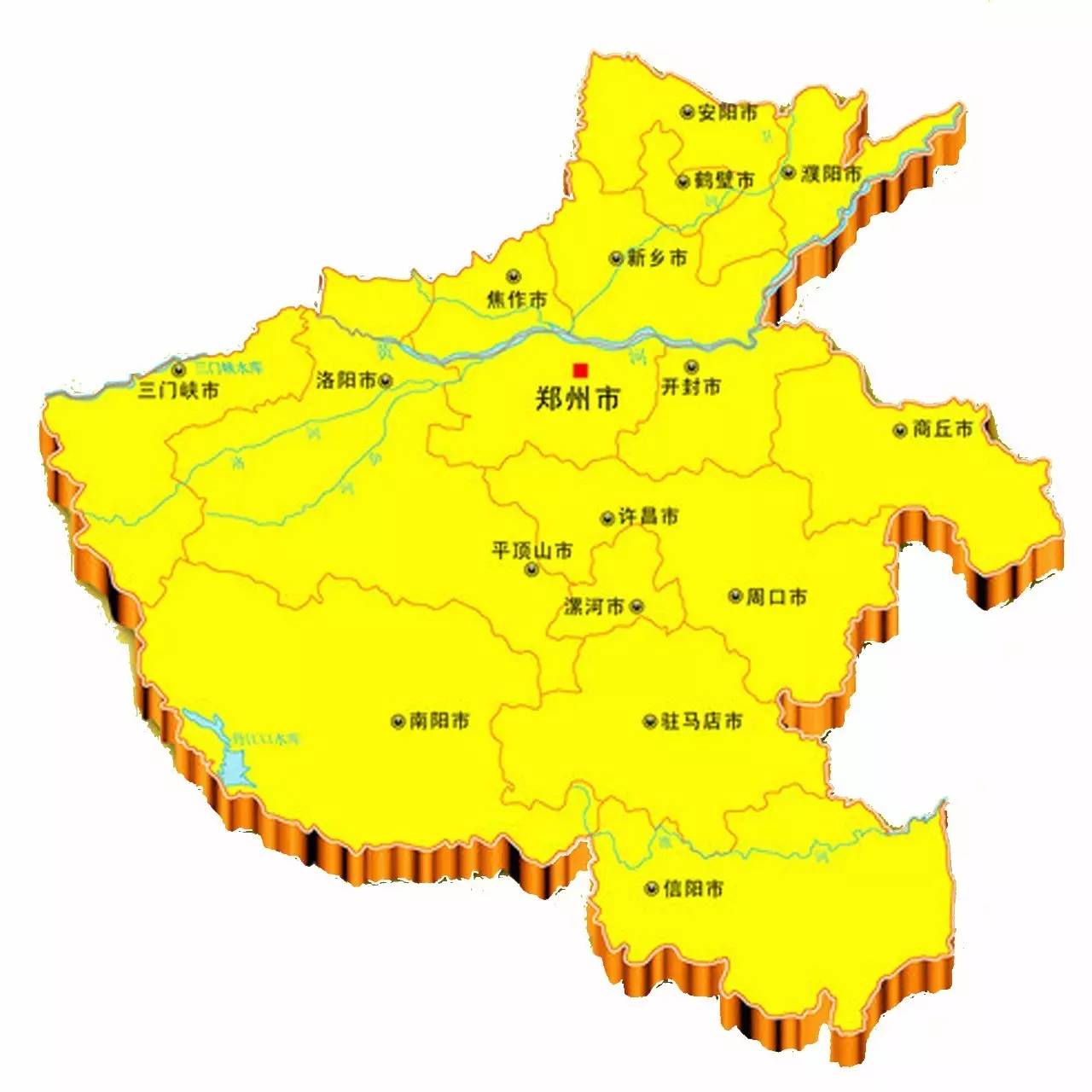 map of henan province河南省地图