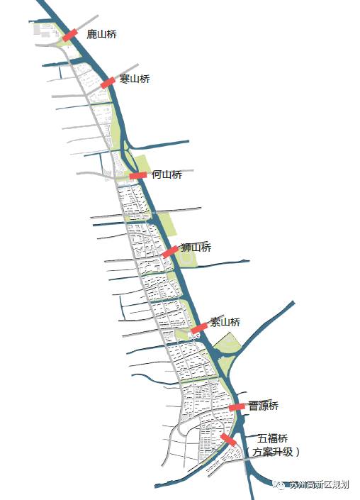 重磅蘇州高新區大運河段沿線最新規劃圖流出太震驚