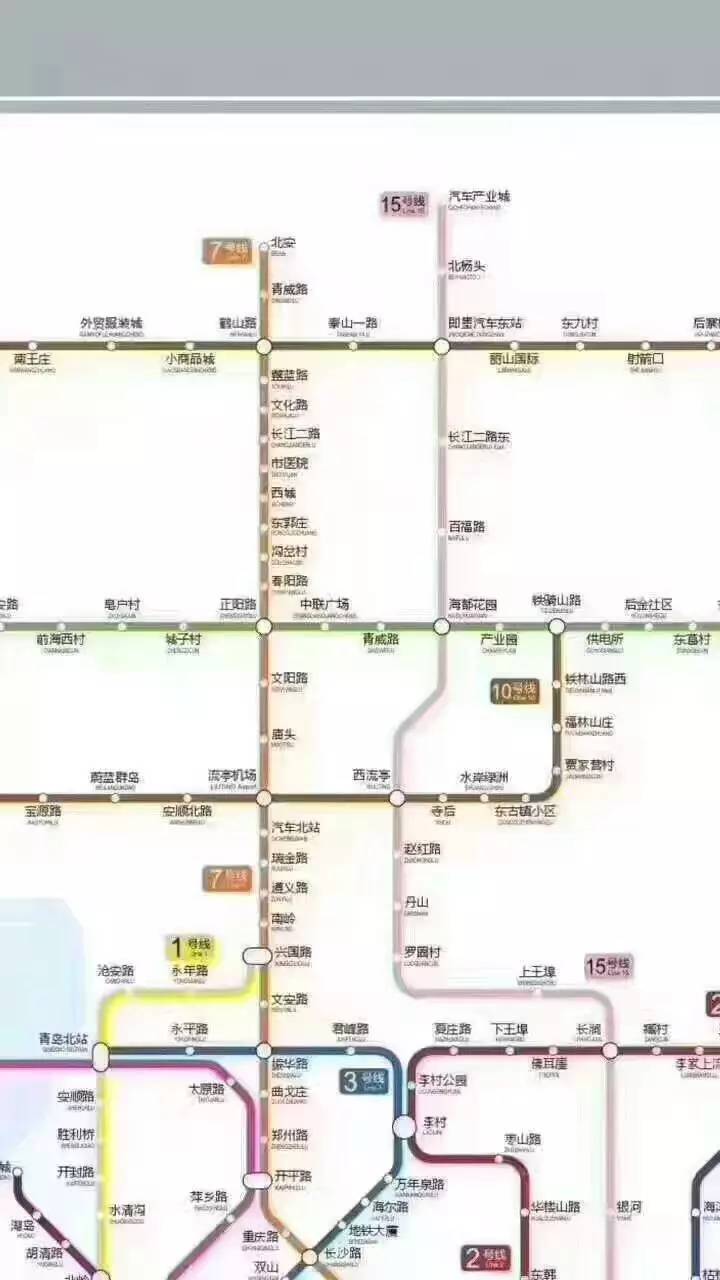 即墨地铁线路图图片