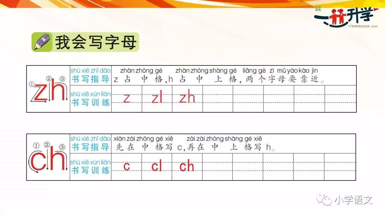 部编本人教版一年级上册汉语拼音8《zhchshr》讲解