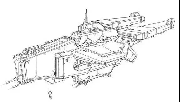 一艘来自素描工坊的超级战舰