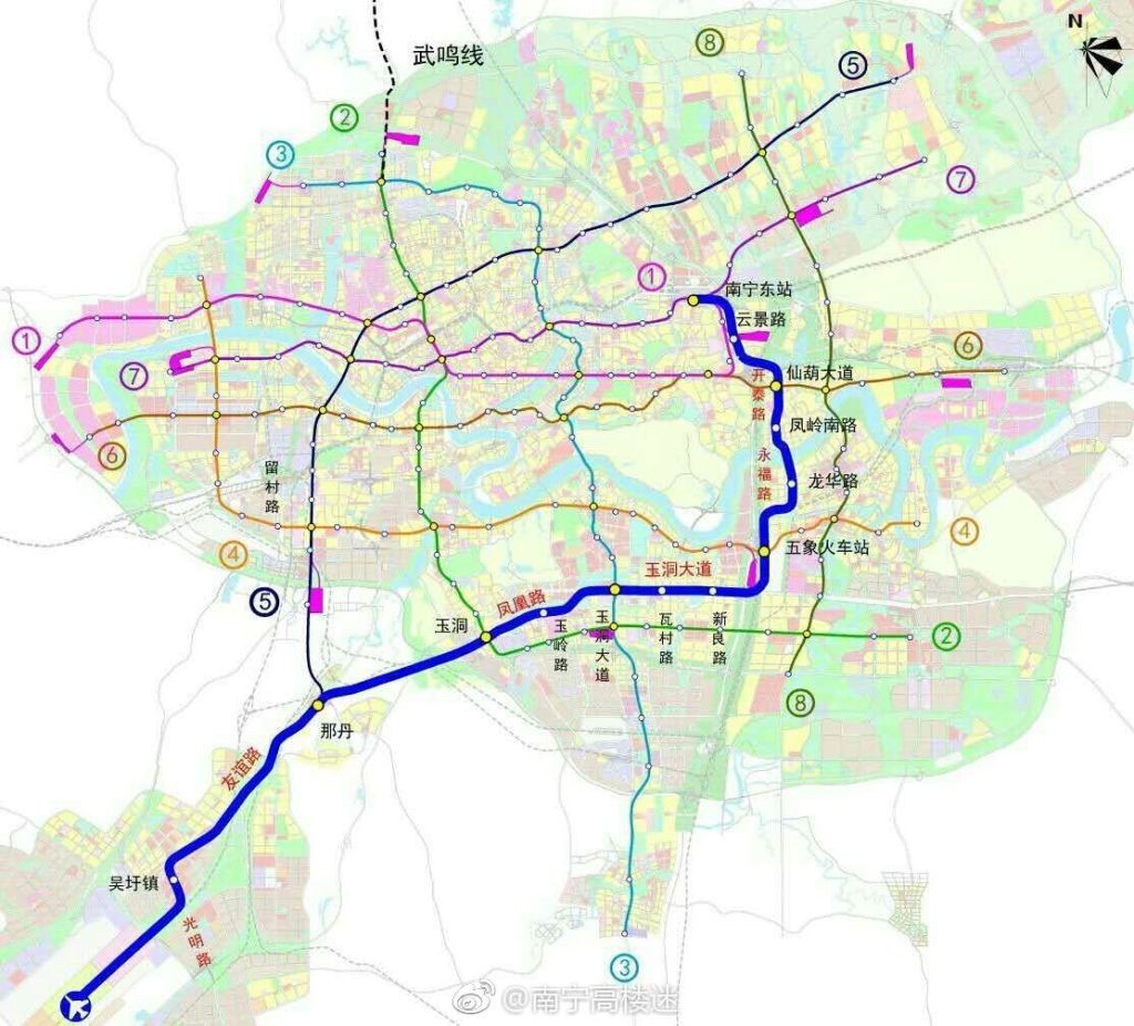 嘿!可能你想看最新的南寧地鐵機場線和武鳴線的消息