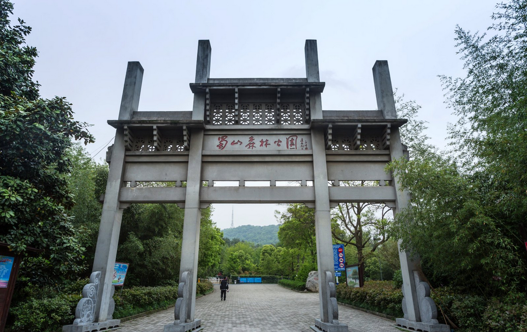 蜀山森林公园入口图片