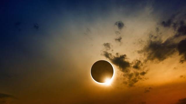 美国人民欢呼雀跃的一天,最美日食照片