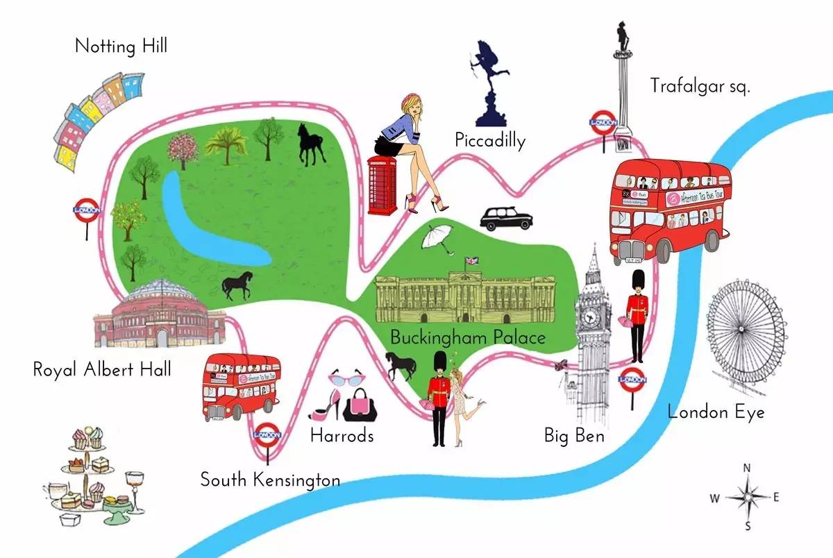 伦敦海德公园地图图片