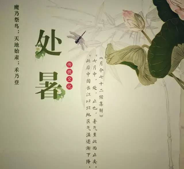 处暑古诗配画图片