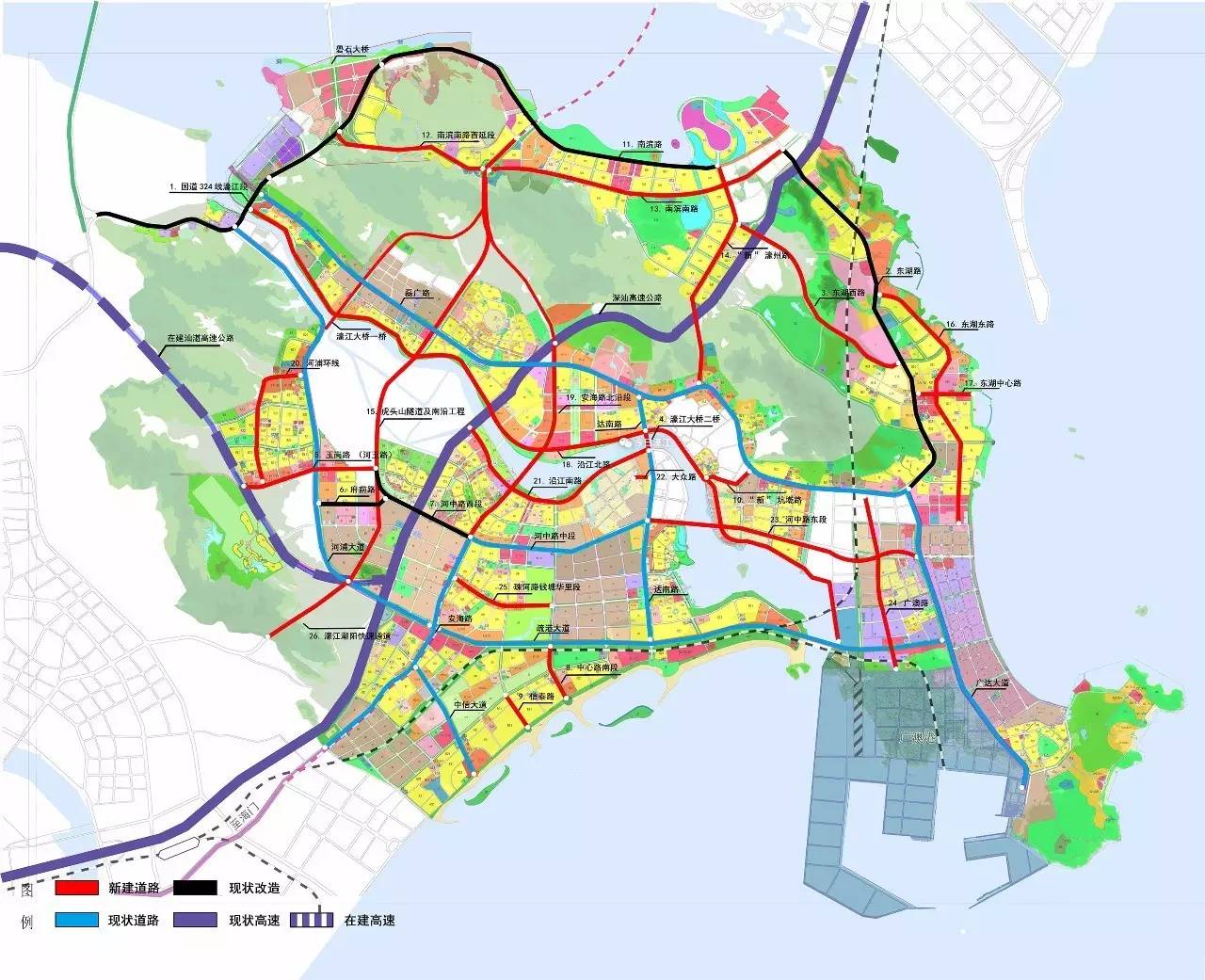 汕頭市濠江現代文明臨港新區規劃圖