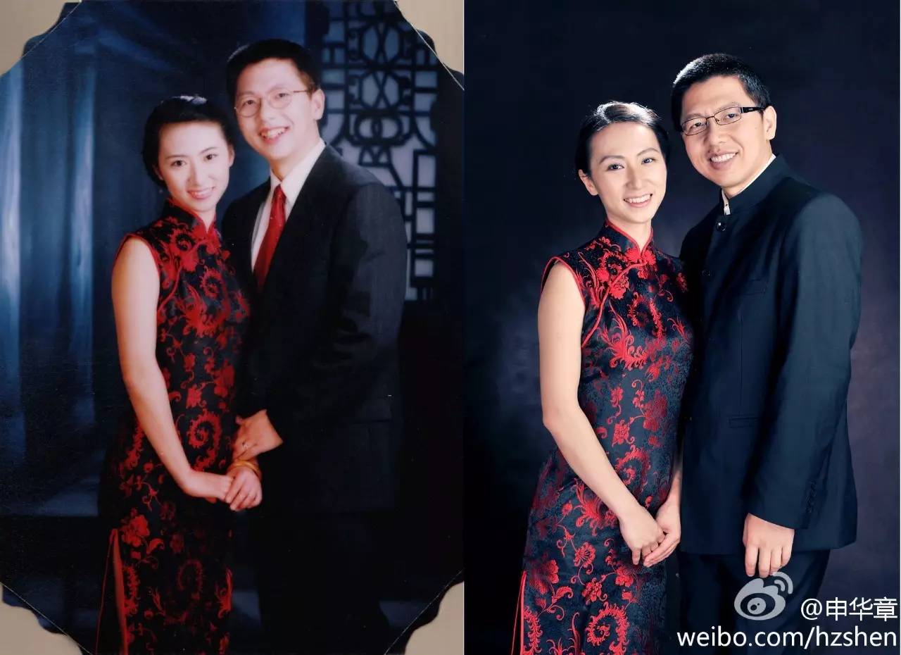 一诺和华章结婚纪念与结婚13周年纪念照"婚姻的本质就是对话.