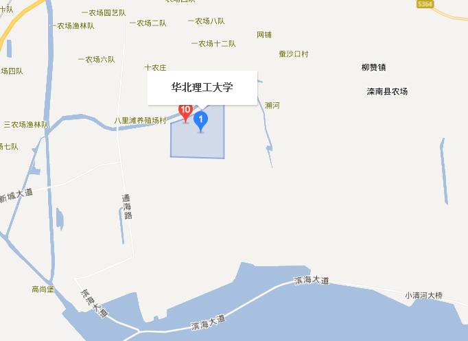 华北理工大学地图高清图片