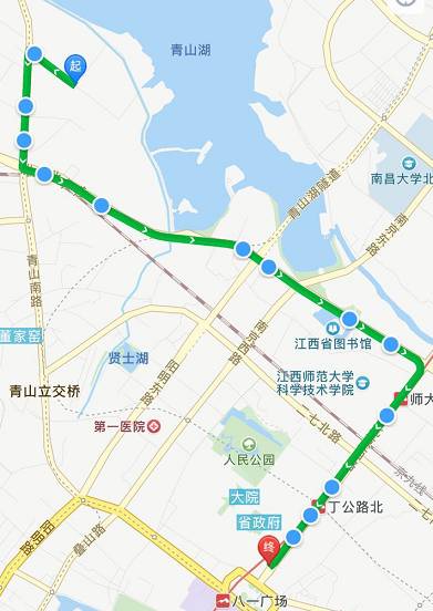 南昌BRT1路线图图片