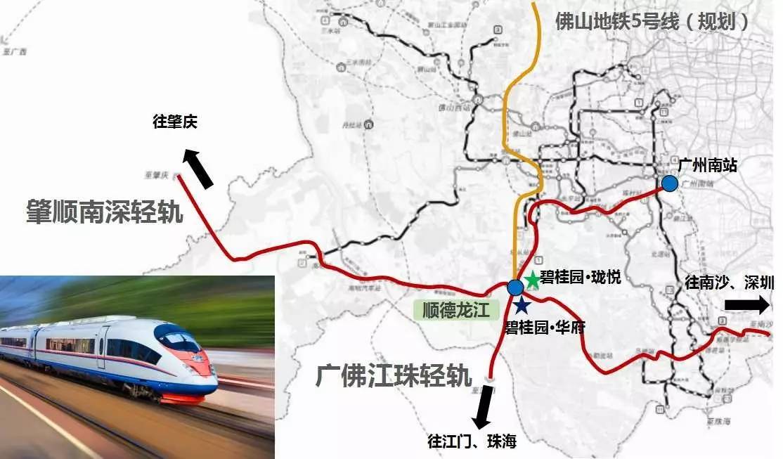 顺德龙江地铁规划图片