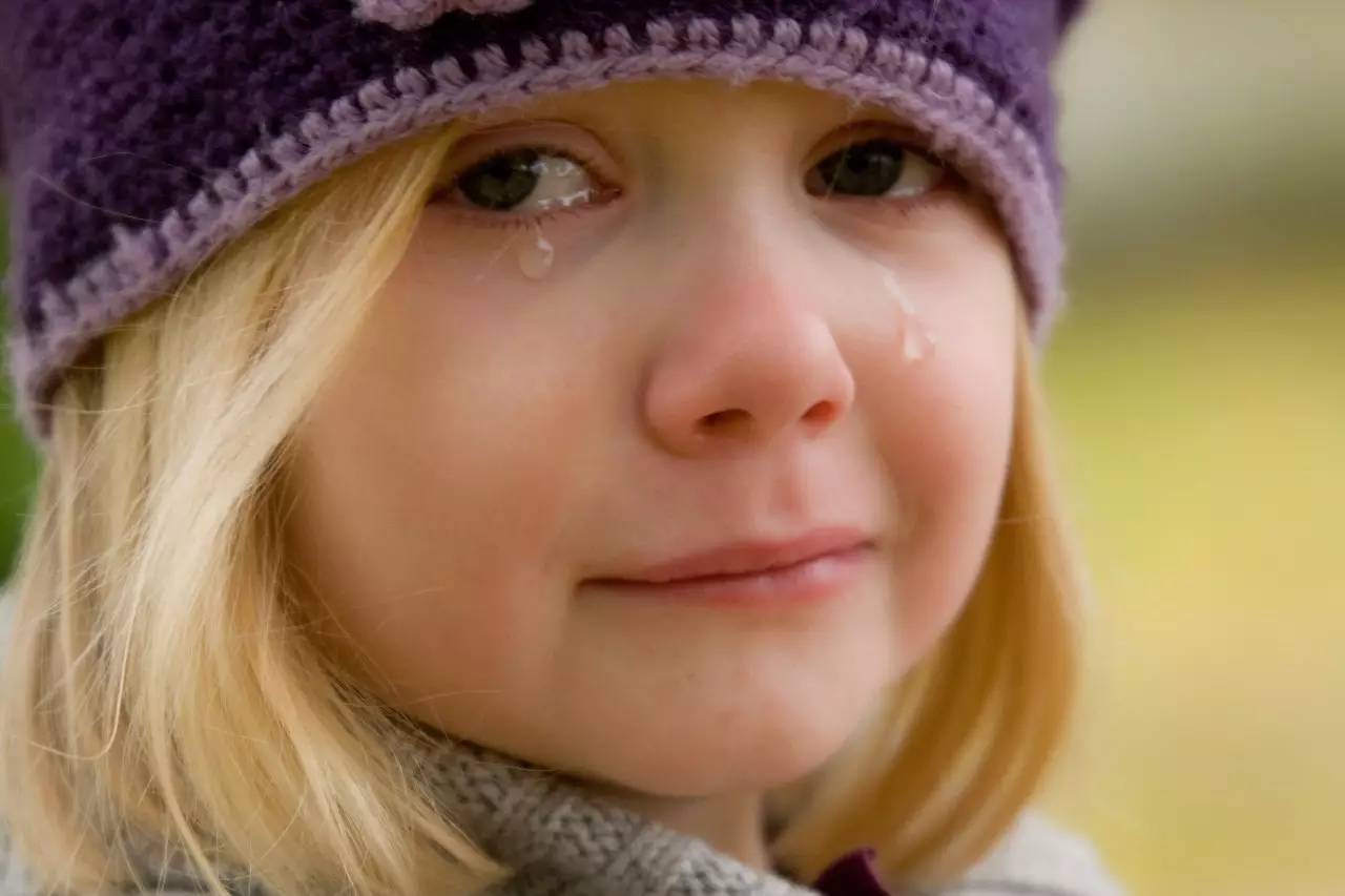 儿童委屈哭的可爱图片图片
